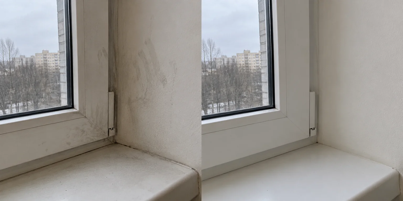 Стекло и рамы — до уборки